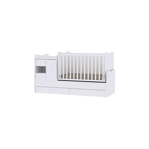 3800151957331 - Babybett Jugendbett 3 in 1 Mini Max umbaubar für 2 Kinder gleichzeitig weiß 3800151957331 - Babybett Jugendbett 3 in 1 Mini Max umbaubar für 2 Kinder gleichzeitig weiß