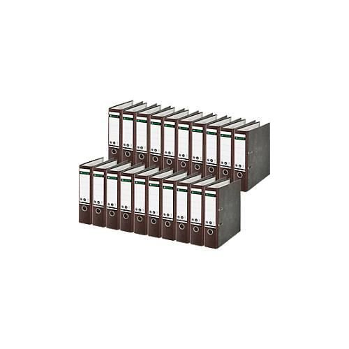4002432489688 - LEITZ® Ordner 1080 DIN A4 Rückenbreite 80 mm Griffloch geklebtes Rückenschild klimaneutral Hartpappe 20 Stück braun 4002432489688 - LEITZ® Ordner 1080 DIN A4 Rückenbreite 80 mm Griffloch geklebtes Rückenschild klimaneutral Hartpappe 20 Stück braun