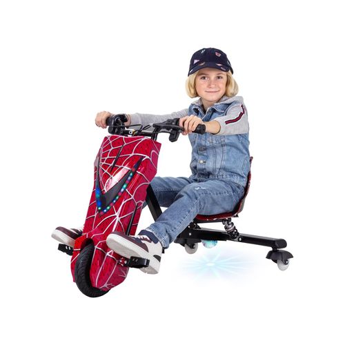 4056551206176 - Elektro-Drift-Trike für Kinder Drift-Scooter bis zu 15km h drosselbar Hupe LED-Driftrollen 360° (Rot) 4056551206176 - Elektro-Drift-Trike für Kinder Drift-Scooter bis zu 15km h drosselbar Hupe LED-Driftrollen 360° (Rot)