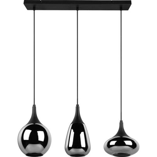 4017807542271 - Lighting - Leuchten led Pendelleuchte Lumina 3xE14 schwarz Metall Glas Deckenlampen & Kronleuchter