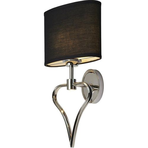 5024005306313 - Lighting bath-falmouth-pc Wandleuchte Falmouth 1x3W led G9 & 1x1W Integrated led Chrom poliert schwarz H424cm B22cm 3000K - Elstead