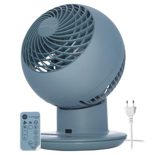 8716382204050 - Woozoo Ultra-starker leiser & tragbarer Tischventilator 30m² Reichweite 25m Multidirektionale Oszillation Fernbedienung Timer Wohnzimmer