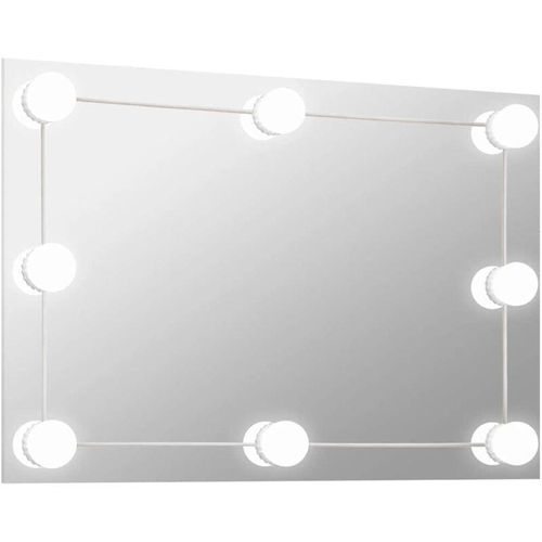 8720286561690 - Bonnevie - Wandspiegel Badzimmer Spiegel mit LED-Beleuchtung Rechteckig Glas vidaXL