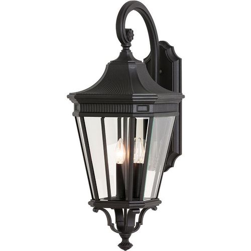5024005229810 - Elstead - Feiss FE-COTSLN2-L-BK Wandleuchte Cotswold Lane 3xE14 60W Aluminium-Druckguß schwarz Glas H762cm B305cm IP44 dimmbar 5024005229810 - Elstead - Feiss FE-COTSLN2-L-BK Wandleuchte Cotswold Lane 3xE14 60W Aluminium-Druckguß schwarz Glas H762cm B305cm IP44 dimmbar