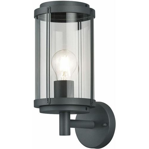 4017807442069 - Design Außen Wand Lampe alu Terrassen Grundstück Strahler Leuchte schwarz Leuchten 202360142