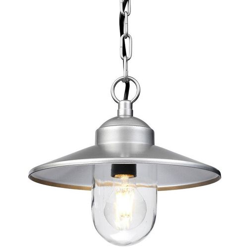 5024005900306 - Elstead Lighting KLAMPENBORG8 Hängeleuchte Klampenborg E27 60W IP44 Edelstahl Silber Glas klar H36-975cm Ø275cm dimmbar höhenverstellbar