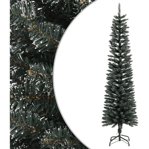 8720287110279 - Künstlicher WeihnachtsbaumKunstbaum mit Ständer Schlank Grün 180 cm pvc Vidaxl