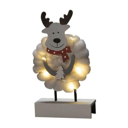 7318303266218 - 3266-210 led Holzsilhouette Elch mit Baumwolle - Konstsmide 7318303266218 - 3266-210 led Holzsilhouette Elch mit Baumwolle - Konstsmide