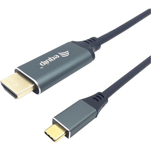 4015867228715 - Equip - 133415 Video Kabel Adapter 1 m usb Typ c hdmi Typ a (Standard) Schwarz Grau