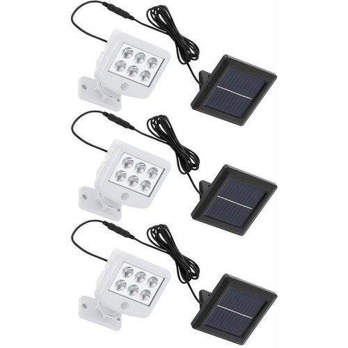 4059157288997 - Etc-shop - Solarlampen für Außen mit Bewegungsmelder Solar Lampen Außenbereich Garten led Tageslichtweiß h 128 cm 3er Set