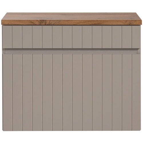 4066075123996 - Lomadox - Waschtisch Unterschrank 60 cm Kaschmir Waschtischplatte Eiche Nb IRAKLIO-56-CASHMERE b h t ca 604 485 46 cm - beige