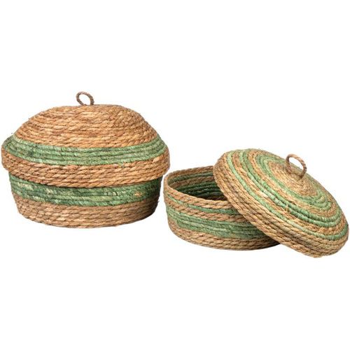 8435763178321 - Fijalo - Set 2 Reddas-Boxen Grüne Naturfasern 34x34x14cm