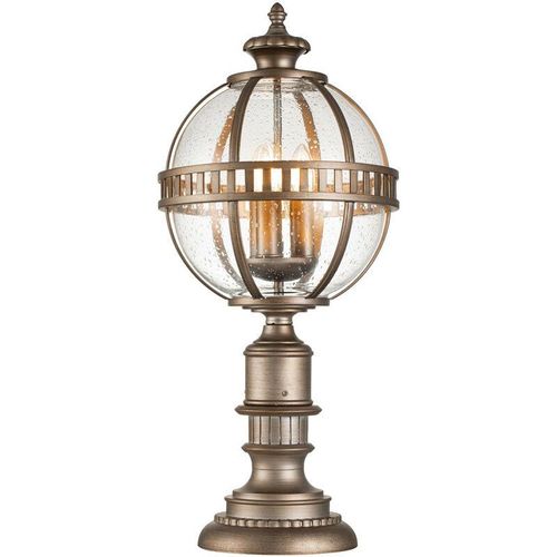 5024005000235 - KL-HALLERON-3M-BU Sockelleuchte Halleron E14 40W IP44 Messing Aluminium Glas klar Bronze brüniert B305cm Ø305cm - Kichler 5024005000235 - KL-HALLERON-3M-BU Sockelleuchte Halleron E14 40W IP44 Messing Aluminium Glas klar Bronze brüniert B305cm Ø305cm - Kichler