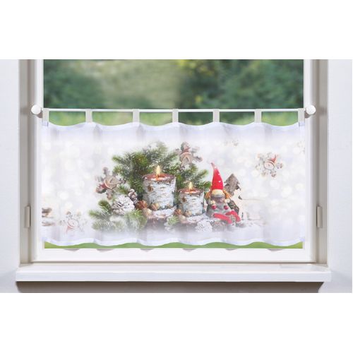 4056751194839 - Querbehang HEINE HOME bunt (weiß bunt) B120cm H45cm Polyester Gardinen 4056751194839 - Querbehang HEINE HOME bunt (weiß bunt) B120cm H45cm Polyester Gardinen
