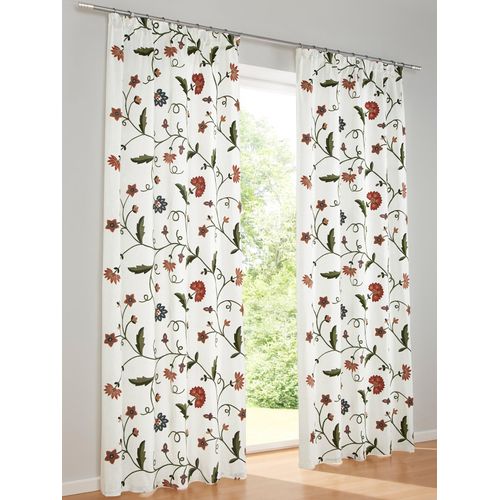 8902836007142 - Vorhang HEINE HOME Gardinen Gr 145 cm Multifunktionsband 130 cm bunt (offwhite bunt) Übergardinen