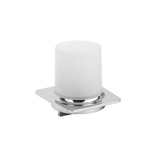 4250657518762 - Brillantbad BORGANIC Seifenspender Edelstahl Kunststoff poliert Weiß 100x115x100 mm 200 ml für Bad & Küche >> zum Bohren