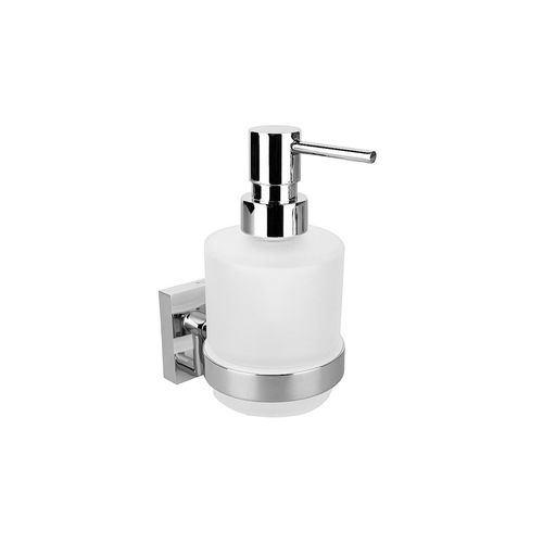 4250657517444 - Brillantbad META Glasseifenspender MINI Messing Chrom poliert für Bad & Küche >> zum Bohren oder Kleben* 4250657517444 - Brillantbad META Glasseifenspender MINI Messing Chrom poliert für Bad & Küche >> zum Bohren oder Kleben*