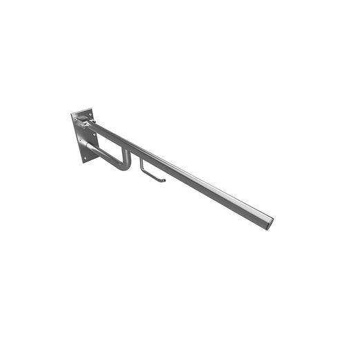 4250657521762 - Brillantbad BELP Stützklappgriff mit Toilettenpapierhalter Edelstahl gebürstet 100x250x850 mm 120 kg Traglast für Bad & WC >> zum Bohren 4250657521762 - Brillantbad BELP Stützklappgriff mit Toilettenpapierhalter Edelstahl gebürstet 100x250x850 mm 120 kg Traglast für Bad & WC >> zum Bohren