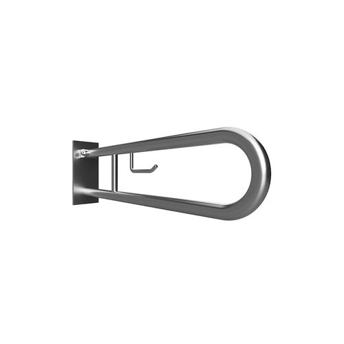 4250657522462 - Brillantbad BELP Stützklappgriff in U-Form mit Toilettenpapierhalter Edelstahl gebürstet mit Abdeckung 100x250x766 mm 120 kg Traglast für Bad & WC >> zum Bohren 4250657522462 - Brillantbad BELP Stützklappgriff in U-Form mit Toilettenpapierhalter Edelstahl gebürstet mit Abdeckung 100x250x766 mm 120 kg Traglast für Bad & WC >> zum Bohren