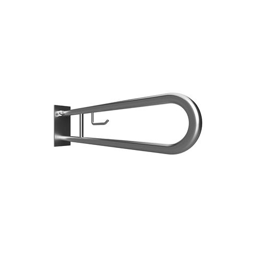 4250657522523 - Brillantbad BELP Stützklappgriff in U-Form mit Toilettenpapierhalter Edelstahl gebürstet mit Abdeckung 100x250x829 mm 120 kg Traglast für Bad & WC >> zum Bohren 4250657522523 - Brillantbad BELP Stützklappgriff in U-Form mit Toilettenpapierhalter Edelstahl gebürstet mit Abdeckung 100x250x829 mm 120 kg Traglast für Bad & WC >> zum Bohren