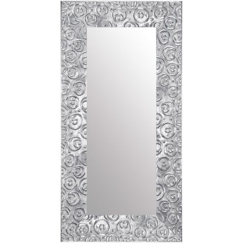 4251062230799 - Dekospiegel LENFRA Zenta silber (silberfarben) Spiegel B H T 52cm x 102cm x 45cm Holz Wandspiegel B52cm H102cm T45cm