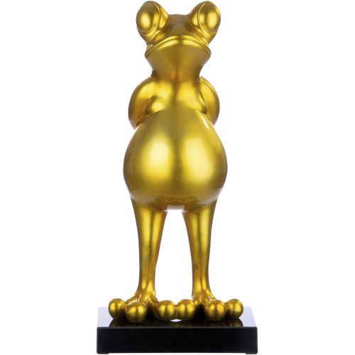 4063387524220 - Tierfigur CASABLANCA BY GILDE Skulptur Frosch gold gold (goldfarben) Dekofiguren B H T 32cm x 68cm x 30cm Kunstharz B32cm H68cm T30cm