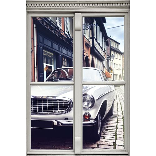 4049009354741 - Wandsticker QUEENCE Auto Wandtattoos Gr B H T 40 cm x 60 cm x 01 cm Geographie bunt Wandtattoos und Wandsticker