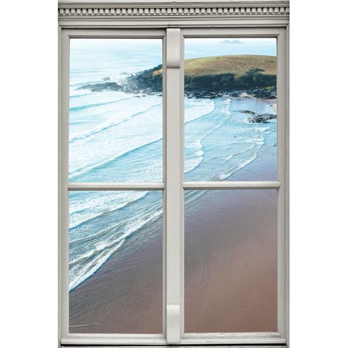 4049009217602 - Wandsticker QUEENCE Strand Wandtattoos Gr B H T 40 cm x 60 cm x 01 cm Natur blau Wandtattoos Natur