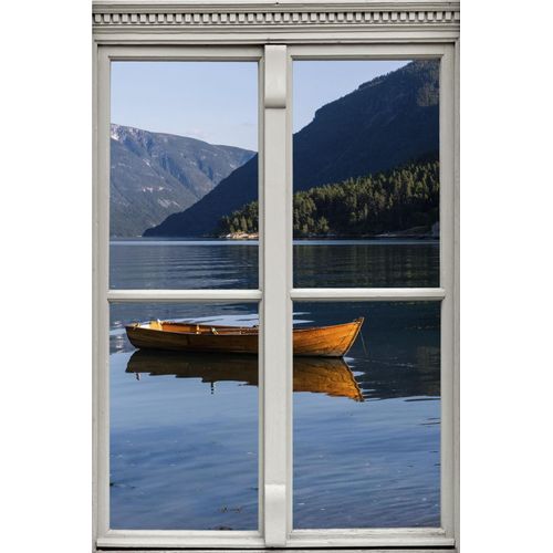 4049009146353 - Wandsticker QUEENCE Boot auf See Wandtattoos Gr B H T 40 cm x 60 cm x 01 cm Natur blau Wandtattoos Natur 4049009146353 - Wandsticker QUEENCE Boot auf See Wandtattoos Gr B H T 40 cm x 60 cm x 01 cm Natur blau Wandtattoos Natur