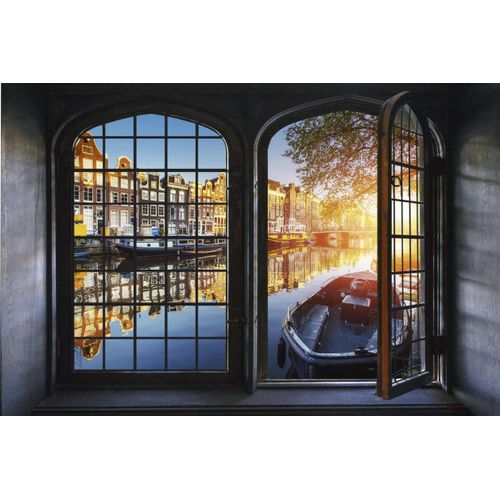 4049009098430 - Wandsticker QUEENCE Amsterdam Wandtattoos Gr B H 60 cm x 40 cm Geographie bunt Wandtattoos und Wandsticker
