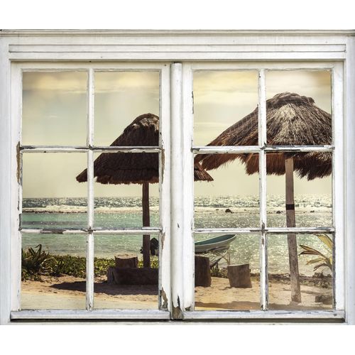 4049009363385 - Wandsticker QUEENCE Strand Wandtattoos Gr B H T 40 cm x 60 cm x 01 cm Natur beige (natur) Wandtattoos Natur