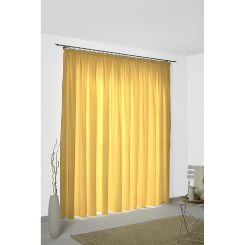 4004567152062 - Vorhang WIRTH Felsted Gardinen Gr 150 cm Kräuselband 132 cm gelb Kräuselband Gardine