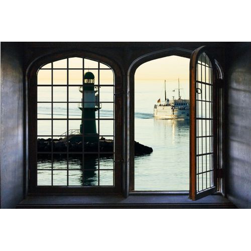 4049009068334 - Wandsticker QUEENCE Leuchtturm Wandtattoos Gr B H 60 cm x 40 cm Geographie bunt Wandtattoos und Wandsticker