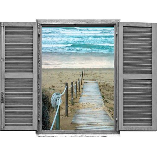 4049009358855 - Wandtattoo QUEENCE Steg zum Meer Wandtattoos Gr B H T 80 cm x 60 cm x 01 cm Natur beige (natur) Wandtattoos Natur 4049009358855 - Wandtattoo QUEENCE Steg zum Meer Wandtattoos Gr B H T 80 cm x 60 cm x 01 cm Natur beige (natur) Wandtattoos Natur