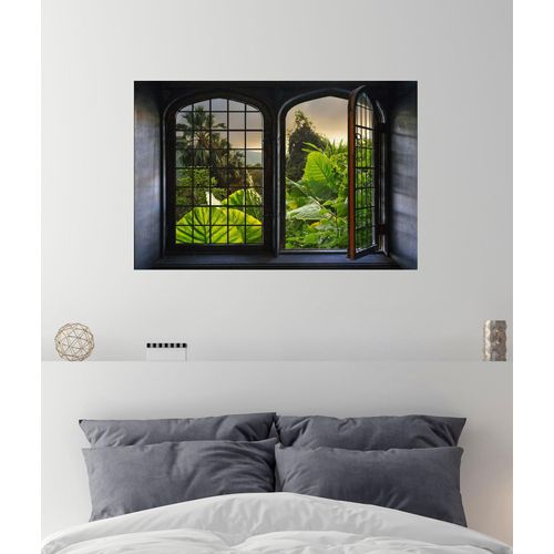 4049009351986 - Wandsticker QUEENCE Urwald Wandtattoos Gr B H 60 cm x 40 cm Natur grün Wandtattoos Natur