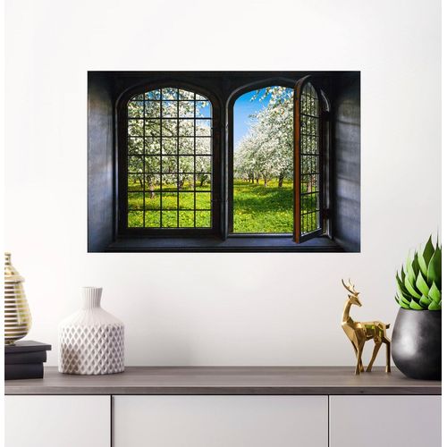 4049009358862 - Wandsticker QUEENCE Frühling Wandtattoos Gr B H 60 cm x 40 cm Natur bunt Wandtattoos Natur
