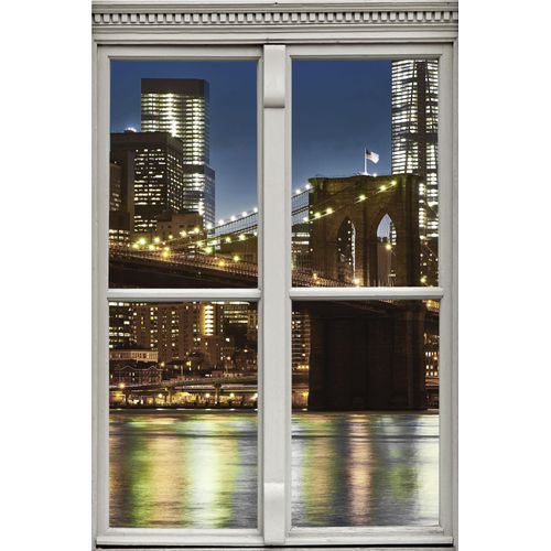 4049009114826 - Wandsticker QUEENCE Brücke Wandtattoos Gr B H T 40 cm x 60 cm x 01 cm Geographie bunt Wandtattoos und Wandsticker