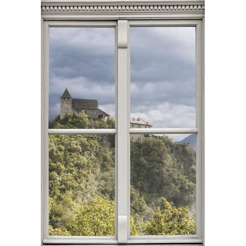 4049009361558 - Wandsticker QUEENCE Schloss Wandtattoos Gr B H T 40 cm x 60 cm x 01 cm Geographie grün Wandtattoos und Wandsticker