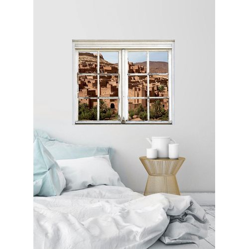 4049009363880 - Wandsticker QUEENCE Stadt Wandtattoos Gr B H T 40 cm x 60 cm x 01 cm Geographie braun Wandtattoos und Wandsticker