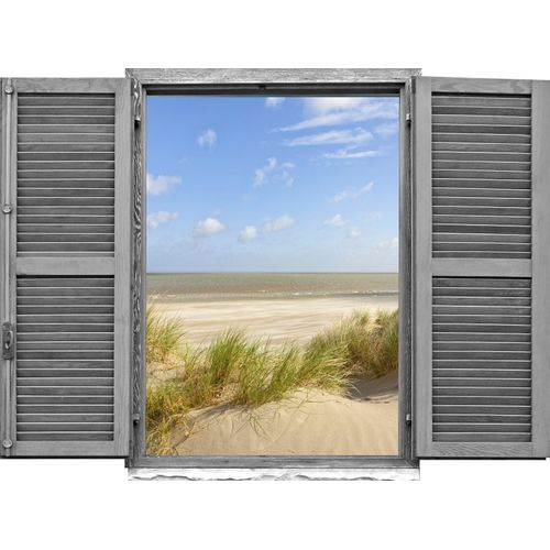 4049009635185 - Wandtattoo QUEENCE Düne Wandtattoos Gr B H T 80 cm x 60 cm x 01 cm Natur beige (natur) Wandtattoos Natur