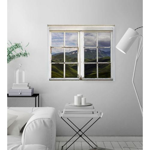 4049009362999 - Wandsticker QUEENCE Berge Wandtattoos Gr B H T 40 cm x 60 cm x 01 cm Natur grün Wandtattoos Natur