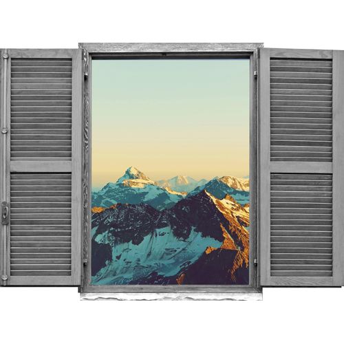4049009252672 - Wandtattoo QUEENCE Berge Wandtattoos Gr B H T 80 cm x 60 cm x 01 cm Natur blau Wandtattoos Natur 4049009252672 - Wandtattoo QUEENCE Berge Wandtattoos Gr B H T 80 cm x 60 cm x 01 cm Natur blau Wandtattoos Natur