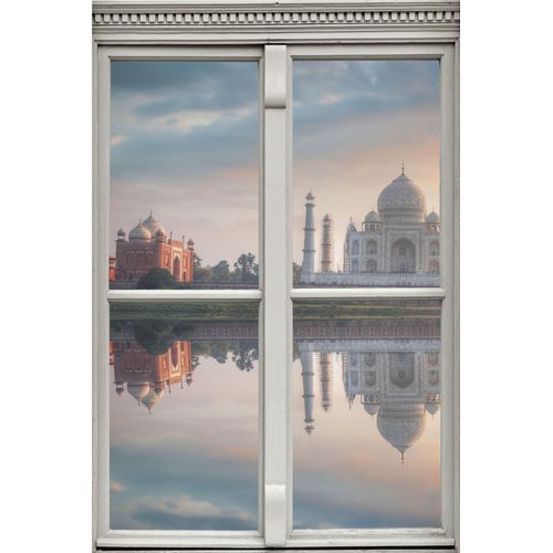 4049009076575 - Wandsticker QUEENCE Taj Mahal Wandtattoos Gr B H T 40 cm x 60 cm x 01 cm Geographie bunt Wandtattoos und Wandsticker