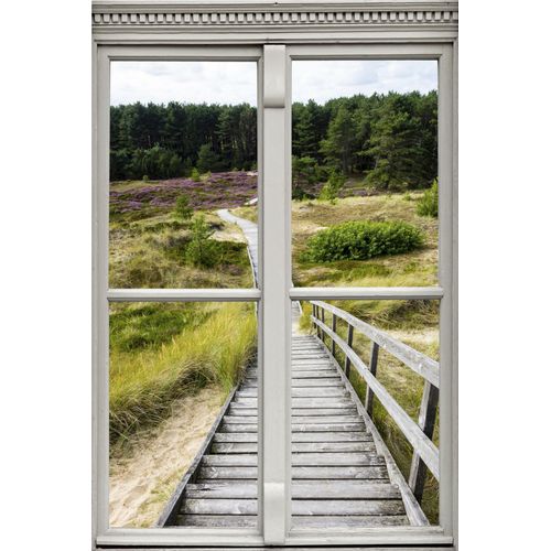 4049009066675 - Wandsticker QUEENCE Treppe Wandtattoos Gr B H T 40 cm x 60 cm x 01 cm Geographie grün Wandtattoos und Wandsticker