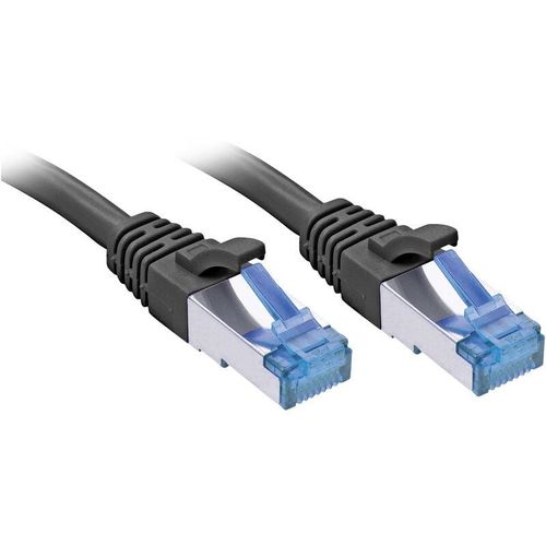 4002888474146 - LINDY - Patch-Kabel - RJ-45 (M) bis RJ-45 (M) - 2 m - SFTP PiMF - CAT 6a - IEEE 8023af IEEE 8023at - geformt ohne Haken verseilt - Schwarz