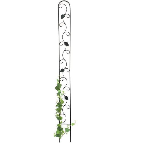 4260700962497 - Rankhilfe Metall Rankgitter 140 cm Schwarz Rankstab Kletterhilfe Bodenstecker 96249 Blumenhalter Ranksäule - Dandibo