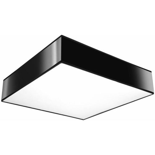 4059157162914 - Etc-shop - Deckenlampe Eckig schwarz Deckenleuchte quadratisch Deckenleuchte Quadrat pvc Stahl 3x E27 LxBxH 45 x 45 x 12 cm Wohnzimmer