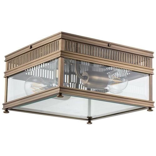 5024005009733 - Lighting holborn-f-db Deckenleuchte holborn E27 2x60W IP44 Solides Messing Dunkle Bronze Glas klar H165cm L30cm B30cm dimmbar - Elstead 5024005009733 - Lighting holborn-f-db Deckenleuchte holborn E27 2x60W IP44 Solides Messing Dunkle Bronze Glas klar H165cm L30cm B30cm dimmbar - Elstead
