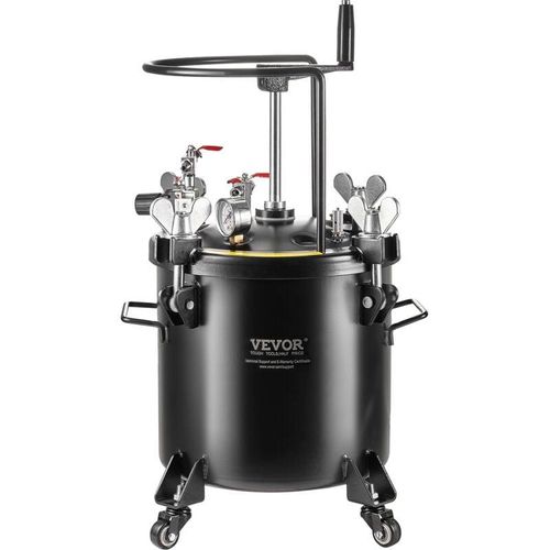 0197988227533 - Vevor - Druckbehälter für Sprühfarbe 20 l Druckbehälter 70 psi einstellbarer Druck Druckbehälter-Farbbehälter mit Rollen und Dichtmittel zur