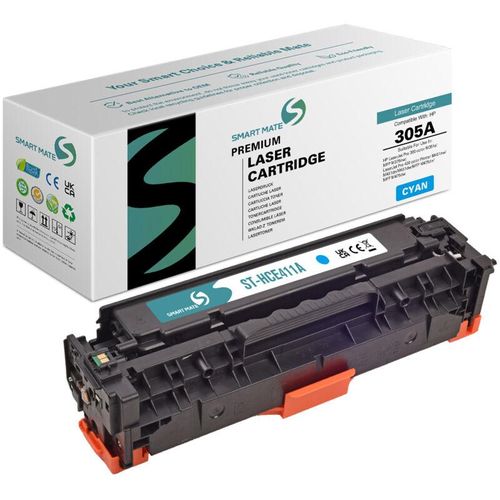 6942383113554 - - SmartMate wiederaufbereitete Laser Toner Patrone für hp CE411A (305A) Cyan